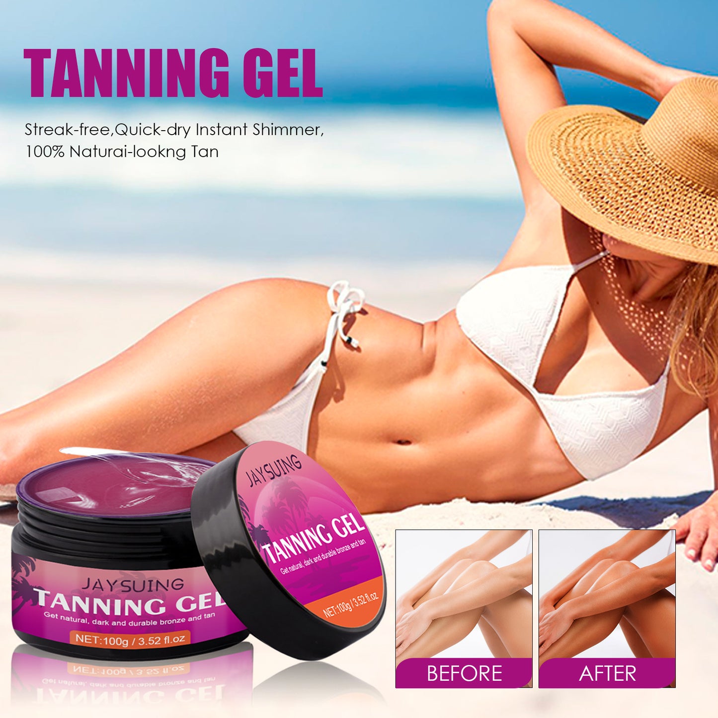 Tanning Gel Body Self-tanning Tanning Cream Bronze